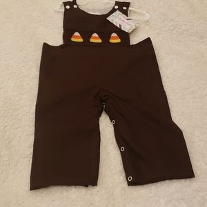 Southern Frills smocked long John 18M halloween